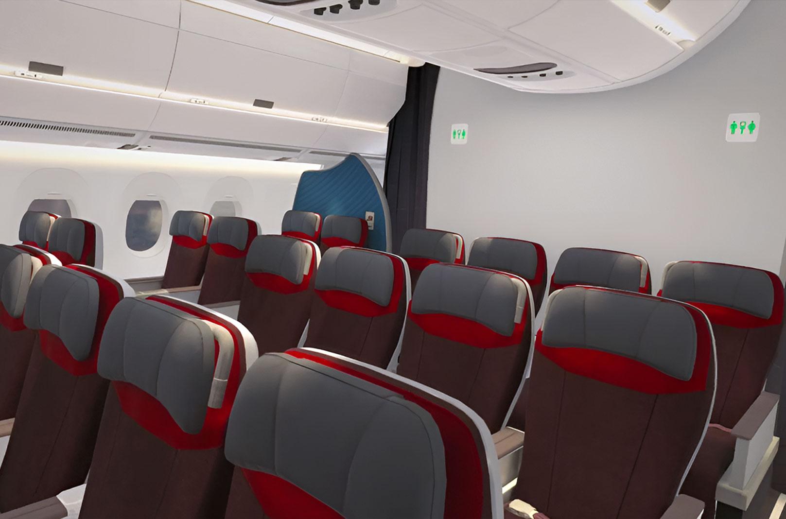 Next-Gen Airline Cabin walkthrough with Interactive VR experience