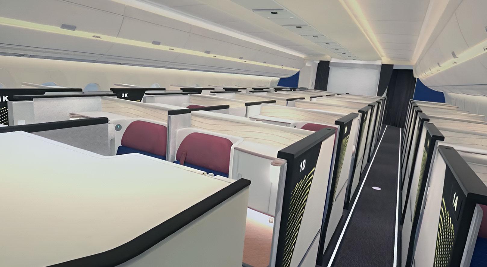 Next-Gen Airline Cabin walkthrough with Interactive VR experience