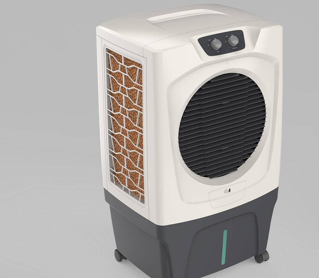 Desert Air Cooler Design with and without Trolley (50L and 70 L Tank Capacity)