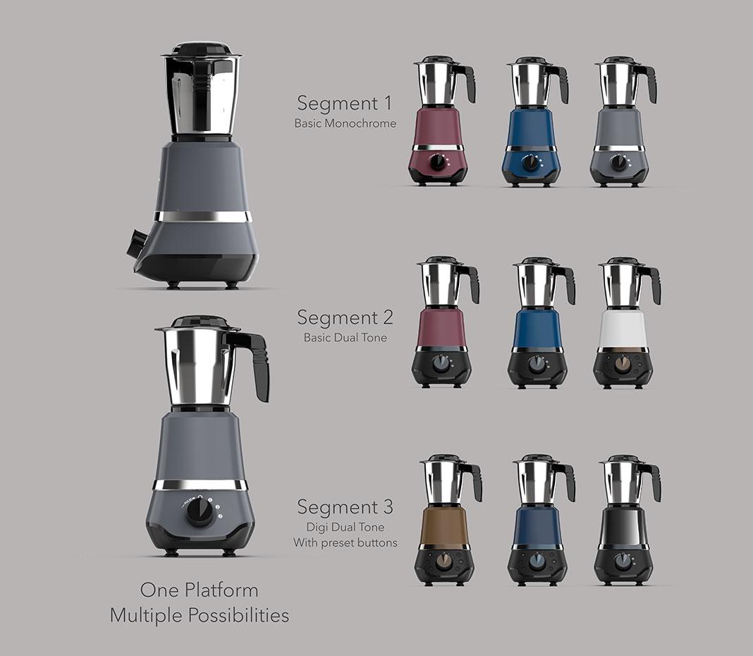 750 W / 1000 W  Mixer Grinder Design ( Durable & Elegant Mixer Grinder Design For Premium Consumer Segment)